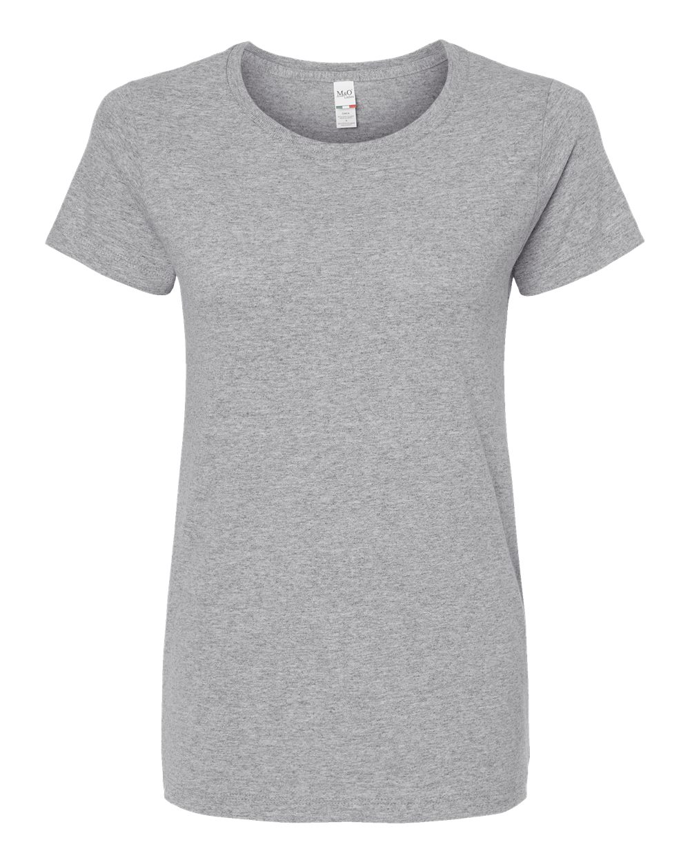 M&O Women's Gold Soft Touch T-Shirt. 4810 - Athletic Grey