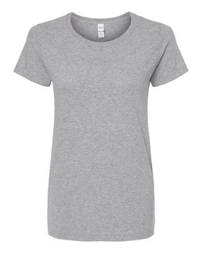 M&O Women's Gold Soft Touch T-Shirt. 4810 - Athletic Grey