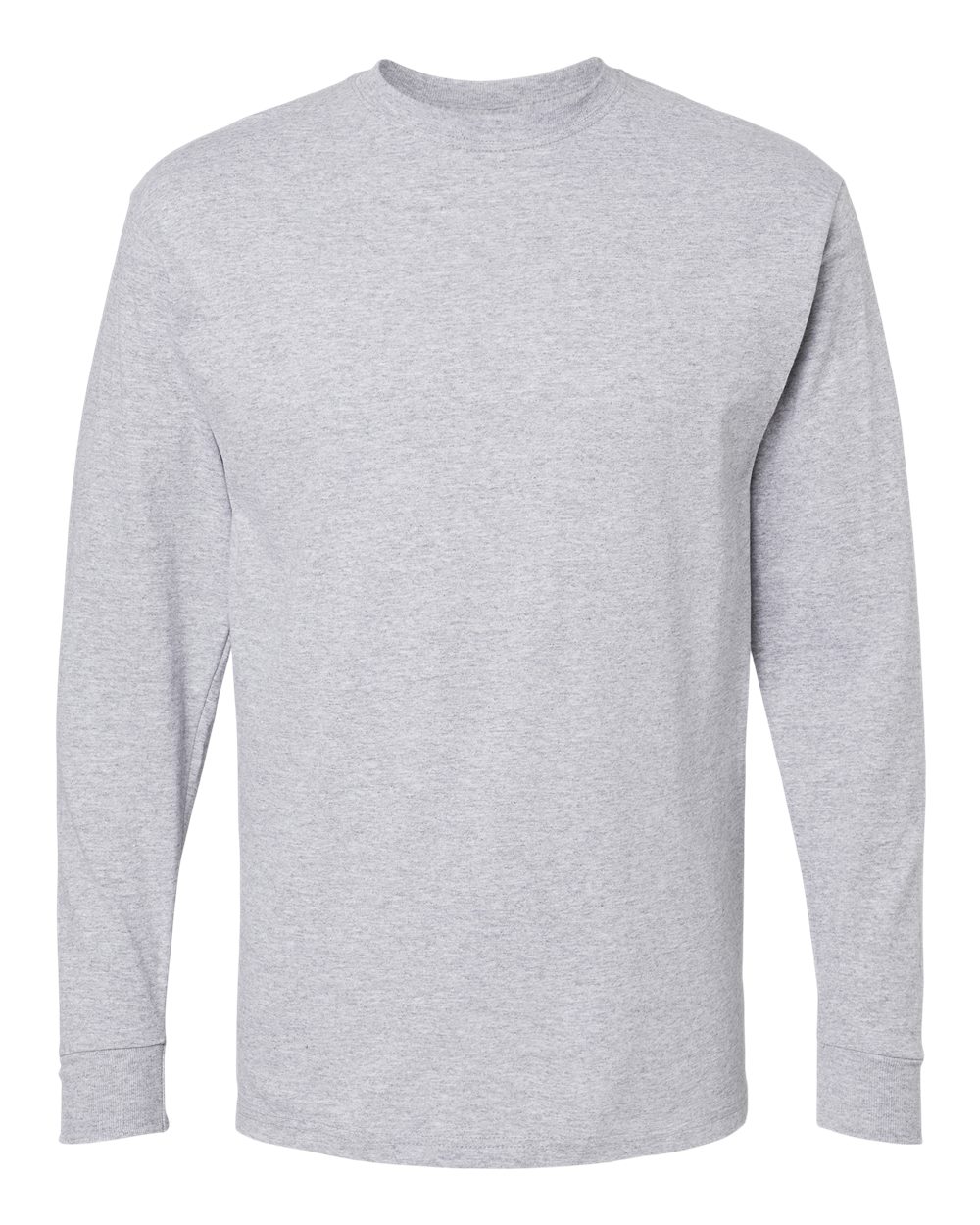 M&O Unisex Gold Soft Touch Long Sleeve T-Shirt. 4820 - Athletic Grey
