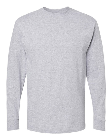 M&O Unisex Gold Soft Touch Long Sleeve T-Shirt. 4820 - Athletic Grey