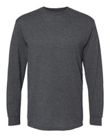 M&O Unisex Gold Soft Touch Long Sleeve T-Shirt. 4820 - Dark Heather