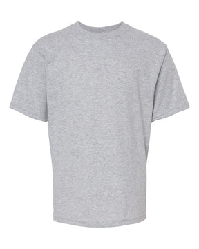 M&O Youth Gold Soft Touch T-Shirt. 4850 - Athletic Grey