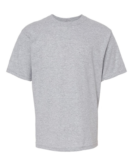 M&O Youth Gold Soft Touch T-Shirt. 4850 - Athletic Grey