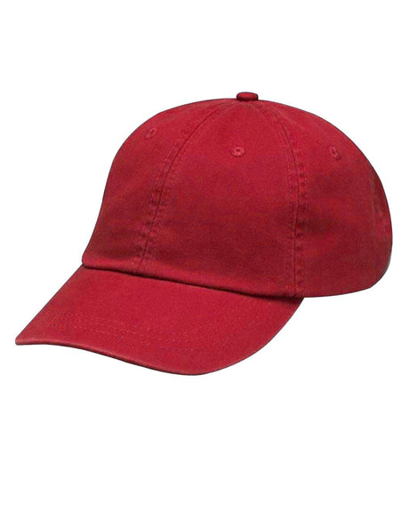 Adams Headwear Optimum II True Color Dad Hat. LP104 - Red