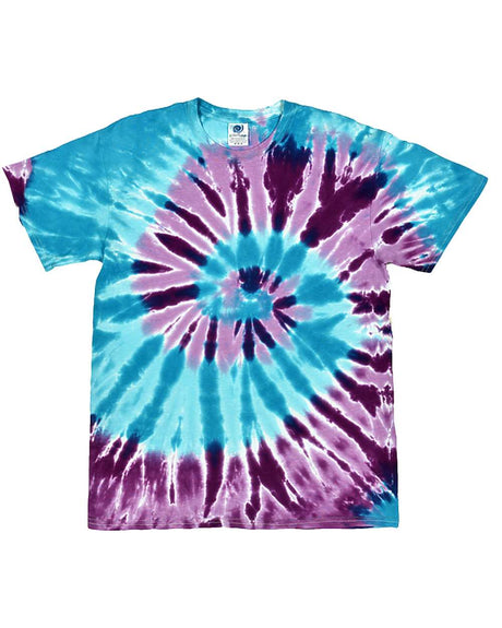 Colortone Unisex Multi-Color Tie-Dyed T-Shirt. 1000 - Barbados