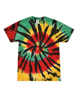 Colortone Unisex Multi-Color Tie-Dyed T-Shirt. 1000 - Rasta Web