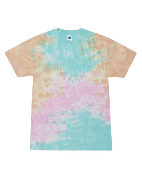 Colortone Unisex Multi-Color Tie-Dyed T-Shirt. 1000 - Snow Cone