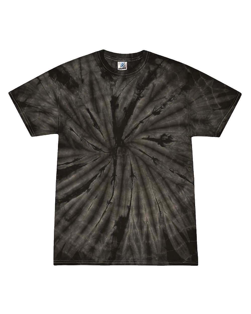 Colortone Unisex Multi-Color Tie-Dyed T-Shirt. 1000 - Spider Black