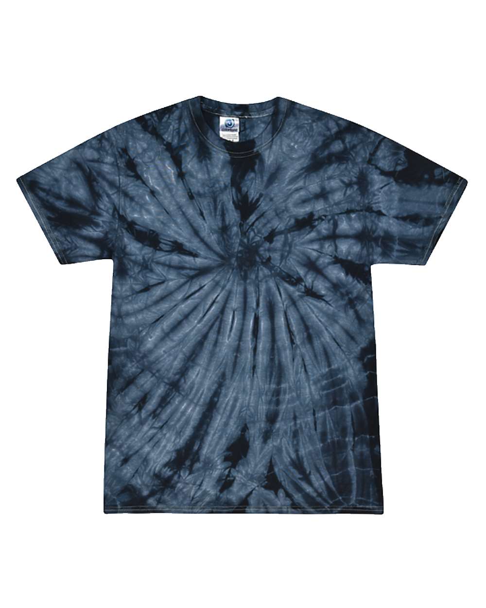 Colortone Unisex Multi-Color Tie-Dyed T-Shirt. 1000 - Spider Navy