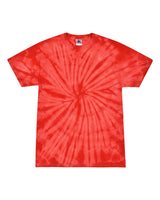 Colortone Unisex Multi-Color Tie-Dyed T-Shirt. 1000 - Spider Red