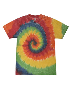 Colortone Unisex Festival Tie-Dyed Burnout T-Shirt. 1090 - Rainbow