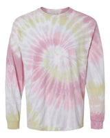 Colortone Unisex Tie-Dyed Long Sleeve T-Shirt. 2000 - Desert Rose