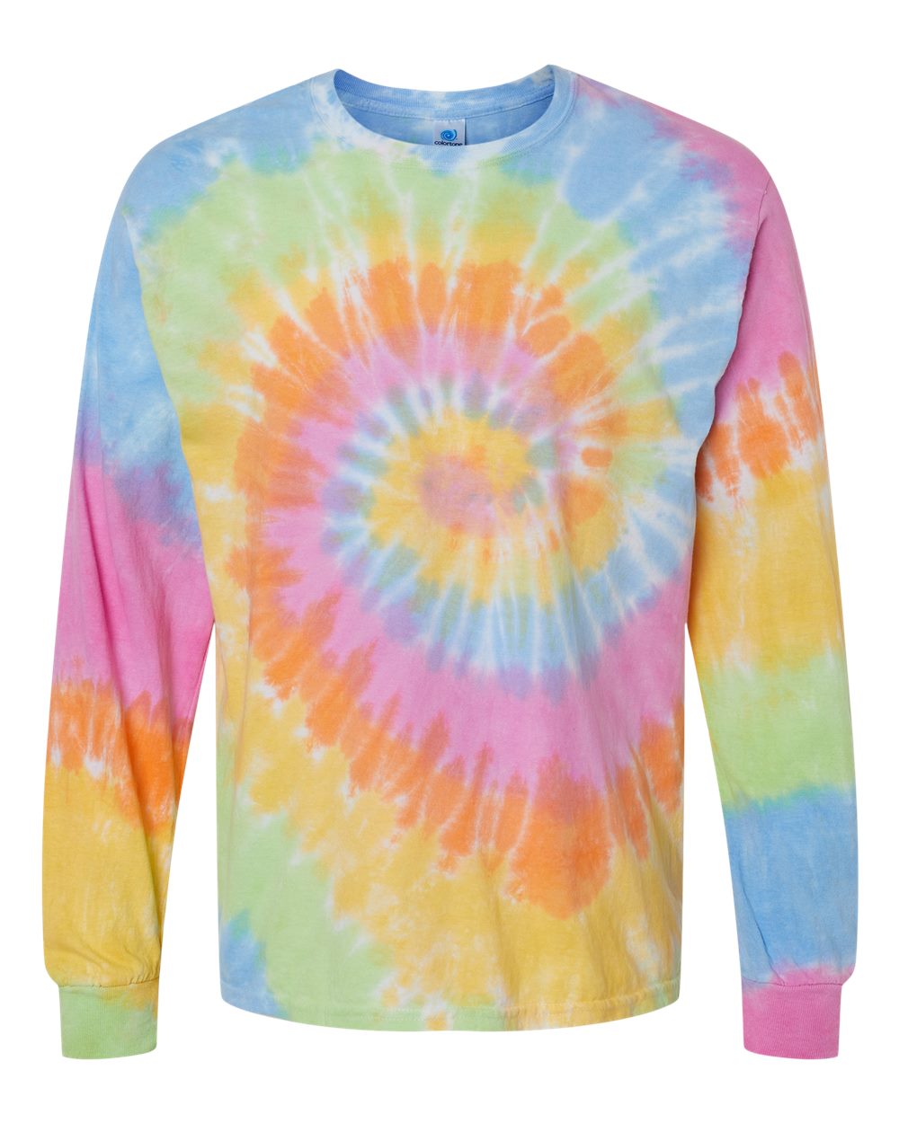 Colortone Unisex Tie-Dyed Long Sleeve T-Shirt. 2000 - Eternity