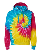 Colortone Unisex Tie-Dyed Hooded Sweatshirt. 8777 - Reactive Rainbow