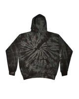 Colortone Unisex Tie-Dyed Hooded Sweatshirt. 8777 - Spider Black