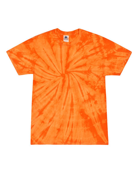 Colortone Youth Multi-Color Tie-Dyed T-Shirt. 1000Y - Spider Orange
