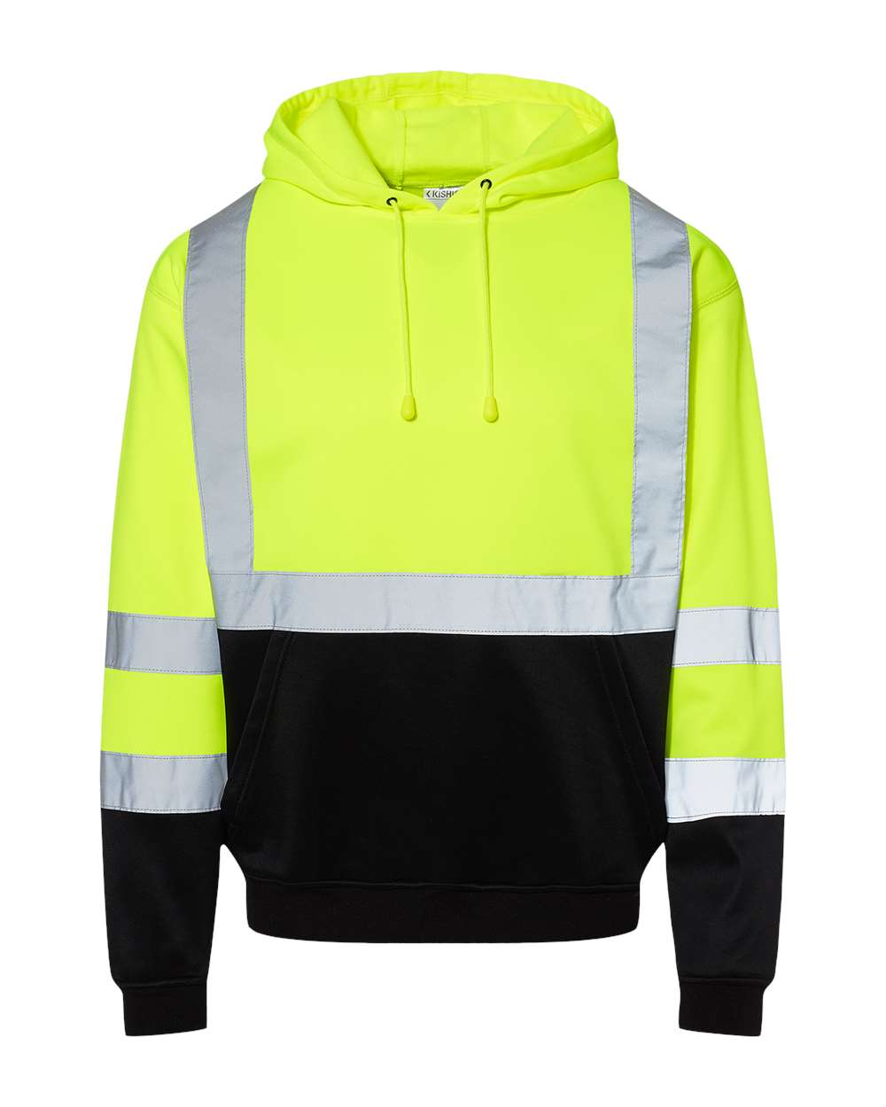 Kishigo Unisex Hi-Vis Hooded Sweatshirt. JS154 - Lime