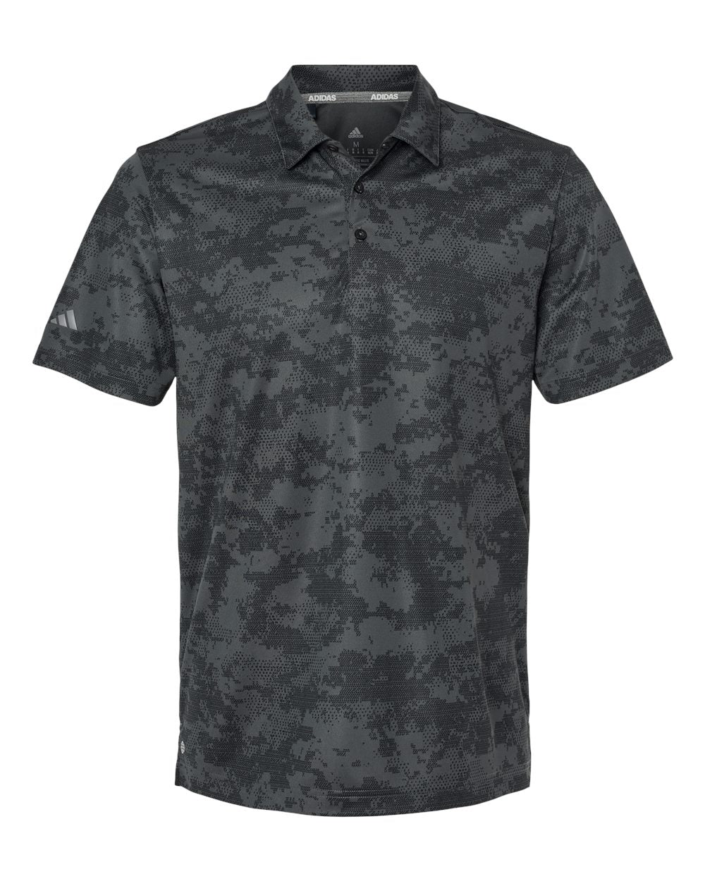 Adidas Men's All Over Camo Print Polo. A550 - Grey Six