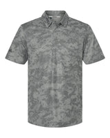 Adidas Men's All Over Camo Print Polo. A550 - Grey Three