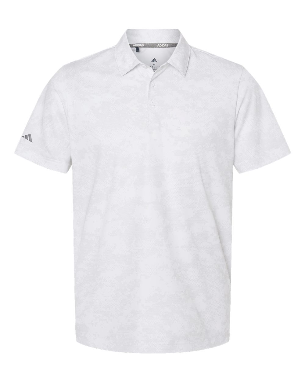 Adidas Men's All Over Camo Print Polo. A550 - White