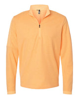Adidas Men's 3-Stripes Quarter-Zip Sweater Pullover. A554 - Acid Orange Melange