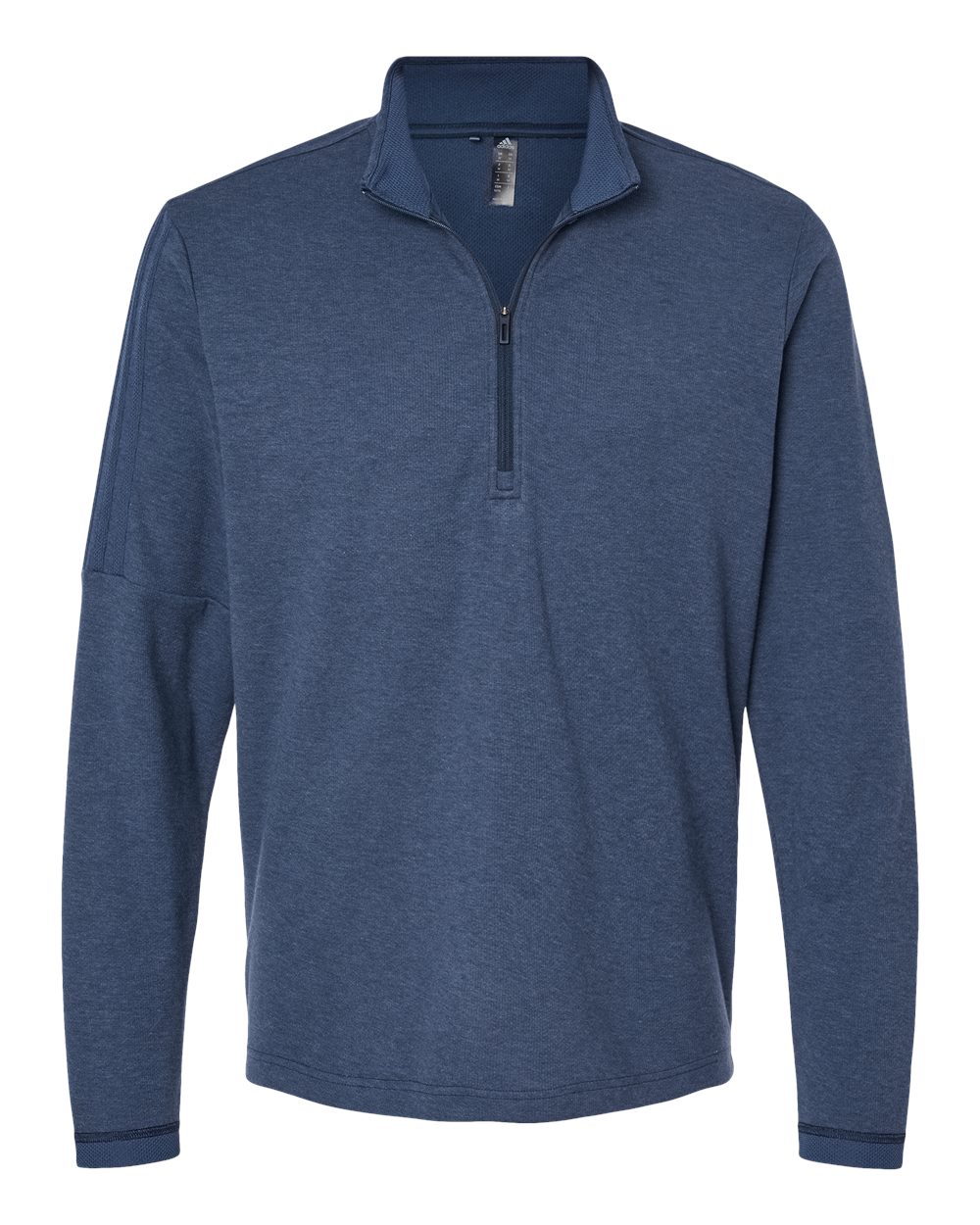 Adidas Men's 3-Stripes Quarter-Zip Sweater Pullover. A554 - Collegiate Navy Melange