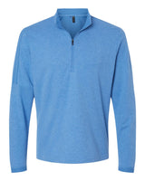 Adidas Men's 3-Stripes Quarter-Zip Sweater Pullover. A554 - Focus Blue Melange