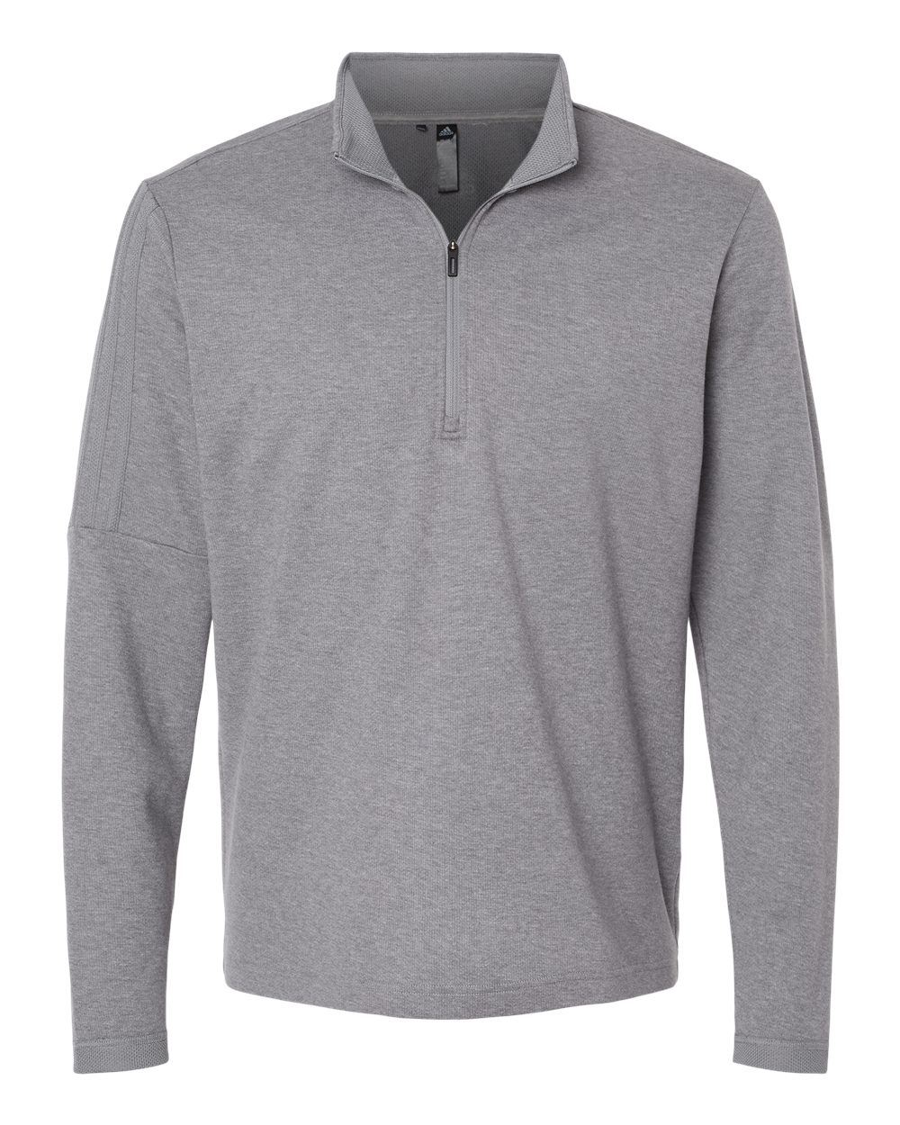 Adidas Men's 3-Stripes Quarter-Zip Sweater Pullover. A554 - Grey Three Melange