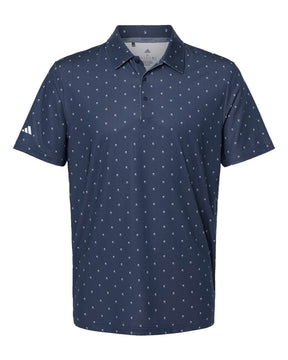 Adidas Men's Ultimate365 Pine Tree Polo. A574 - Collegiate Navy/ White