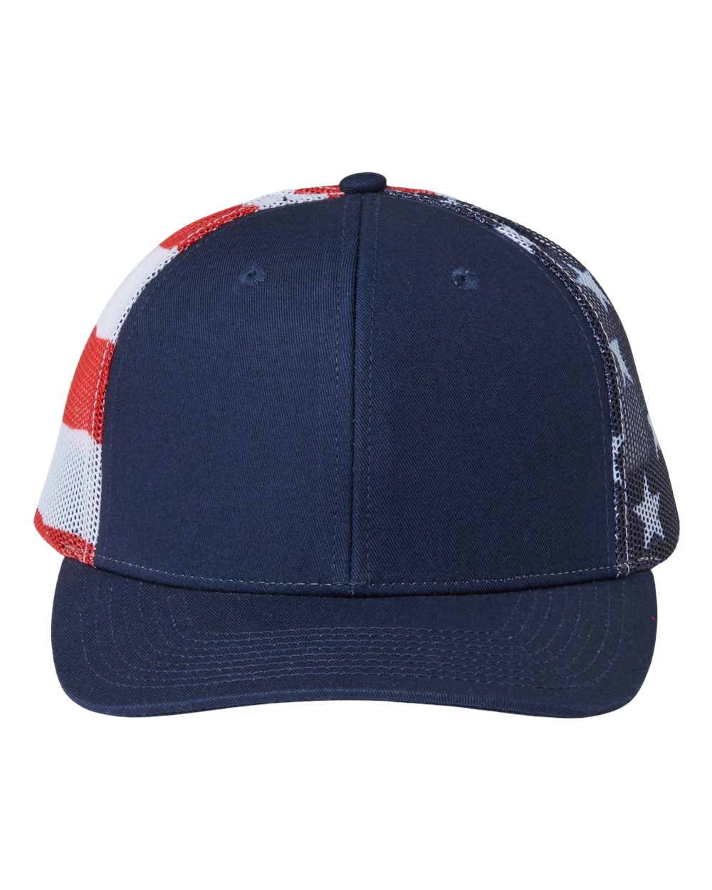 Kati Printed Mesh Trucker Cap. S700M - Navy/ USA Flag