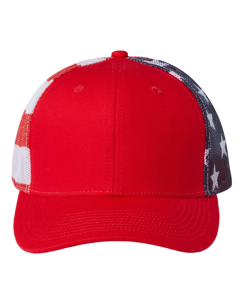 Kati Printed Mesh Trucker Cap. S700M - Red/ USA Flag