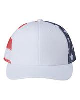 Kati Printed Mesh Trucker Cap. S700M - White/ USA Flag
