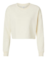 Independent Trading Co. Women's Lightweight Crop Crewneck Sweatshirt. AFX24CRP - Bone