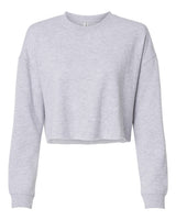 Independent Trading Co. Women's Lightweight Crop Crewneck Sweatshirt. AFX24CRP - Grey Heather