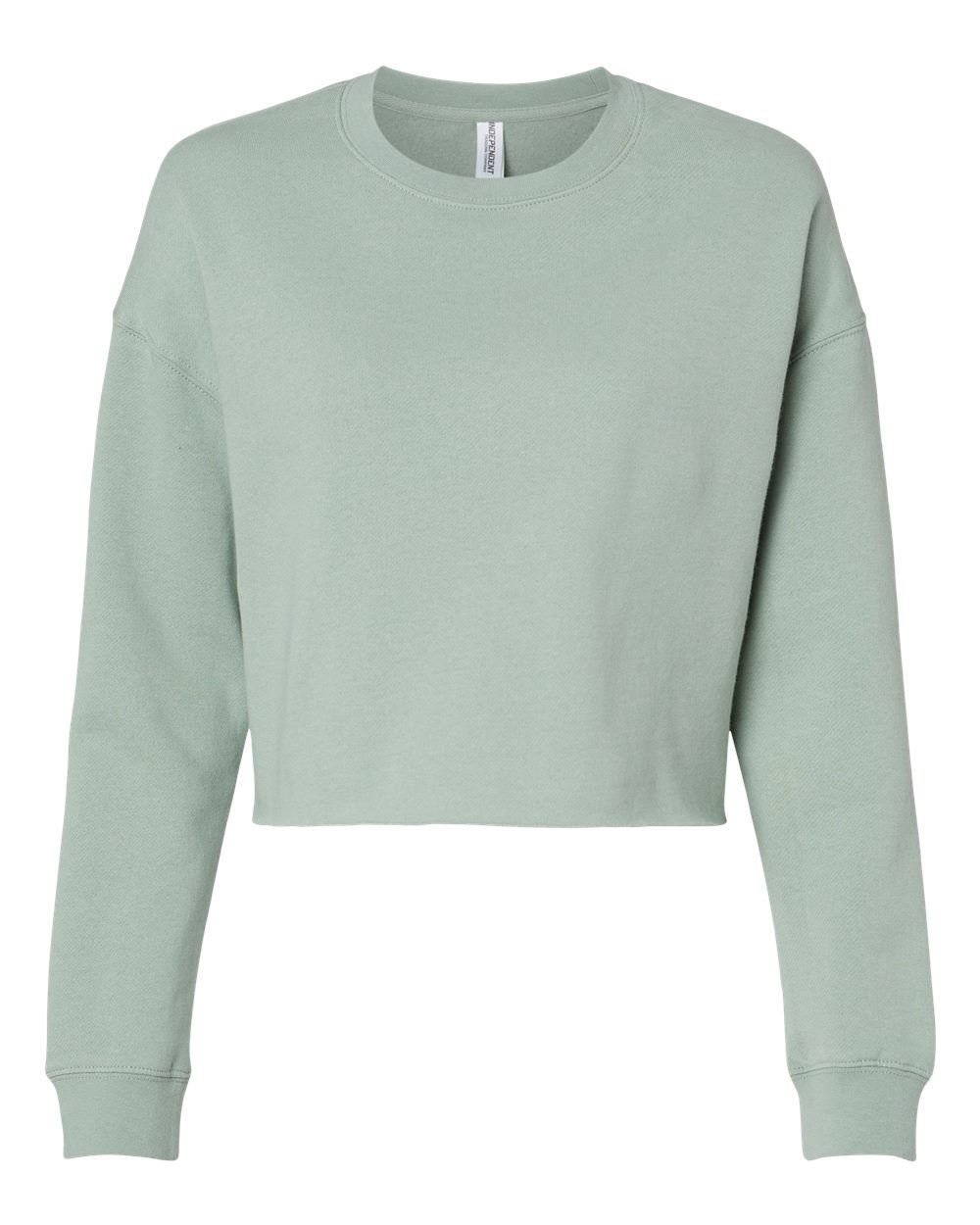 Independent Trading Co. Women's Lightweight Crop Crewneck Sweatshirt. AFX24CRP - Sage