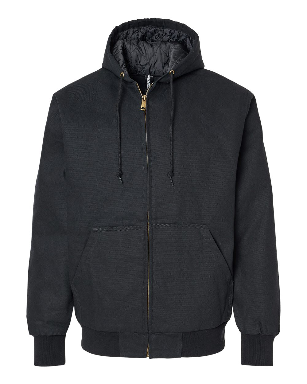 Independent Trading Co. Men's Insulated Canvas Workwear Jacket. EXP550Z - Black
