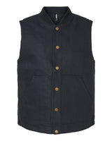 Independent Trading Co. Men's Insulated Canvas Workwear Vest. EXP560V - Black