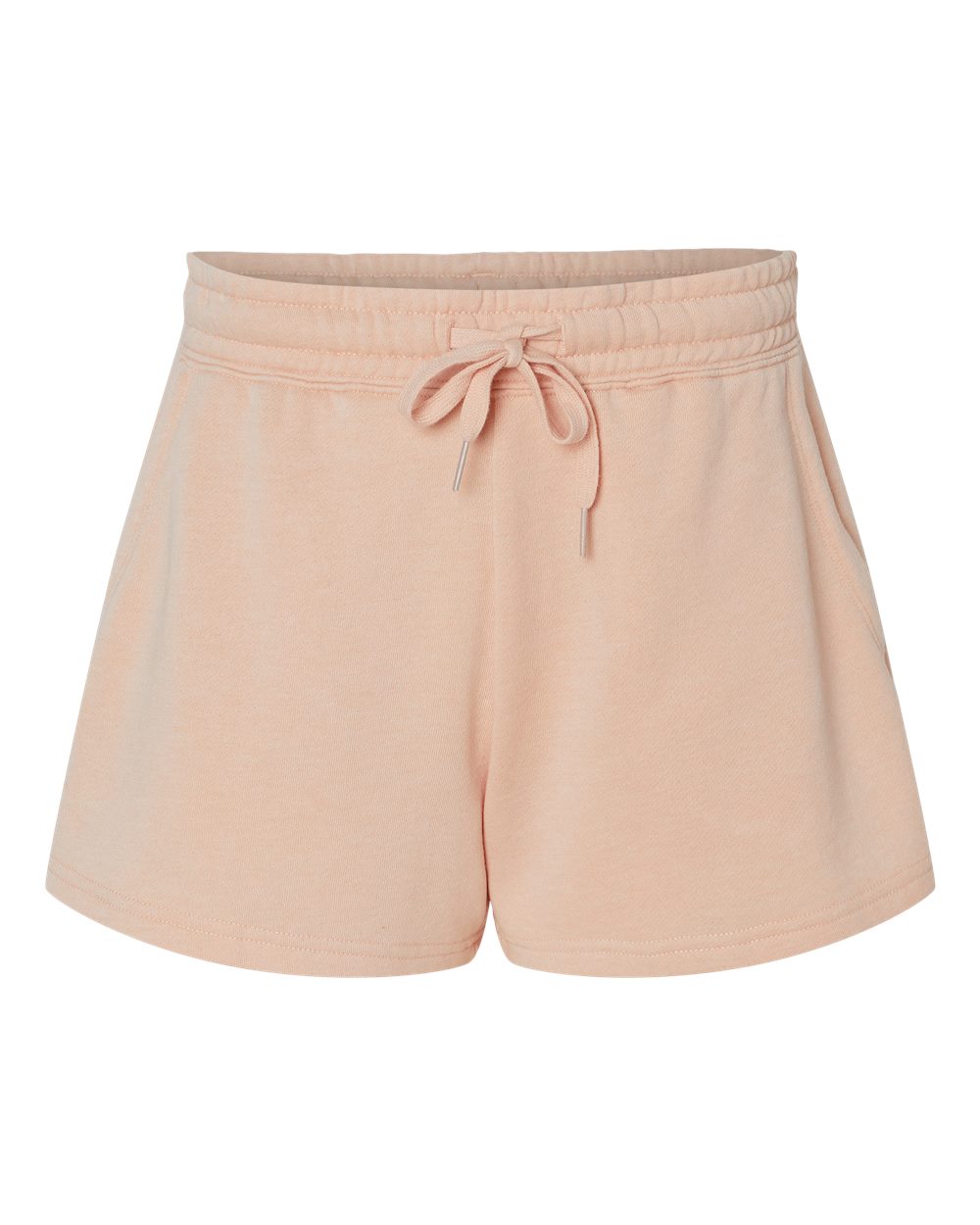 Independent Trading Co. Women’s Lightweight California Wave Wash Fleece Shorts. PRM20SRT - Blush
