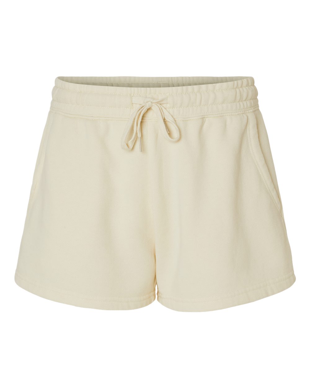 Independent Trading Co. Women’s Lightweight California Wave Wash Fleece Shorts. PRM20SRT - Bone