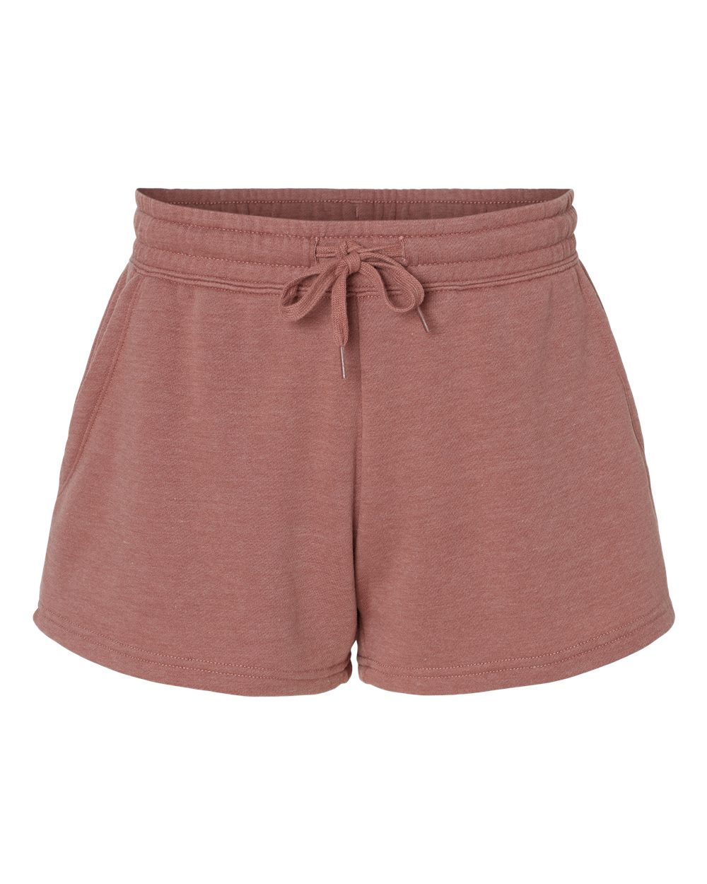 Independent Trading Co. Women’s Lightweight California Wave Wash Fleece Shorts. PRM20SRT - Dusty Rose