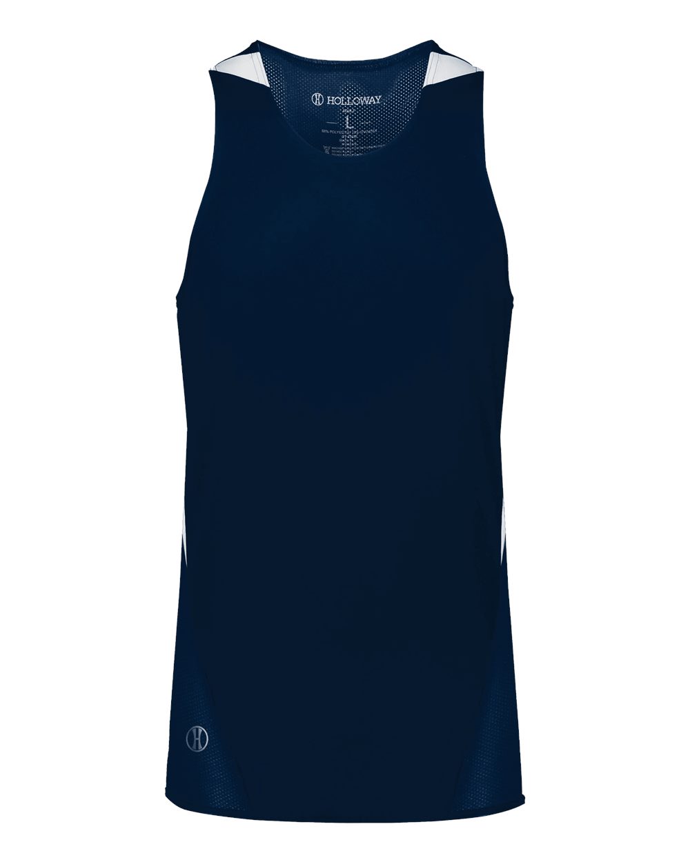 Holloway Unisex PR Max Track Jersey. 221035 - Navy/ White