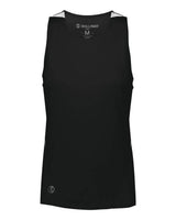 Holloway Women's PR Max Track Racerback Jersey. 221335 - Black/ White