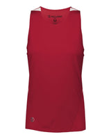 Holloway Women's PR Max Track Racerback Jersey. 221335 - Scarlet/ White