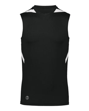 Holloway Unisex PR Max Compression Jersey. 221037 - Black/ White