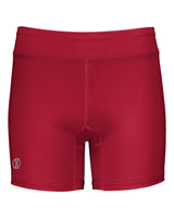 Holloway Women's PR Max Compression Shorts. 221338 - Scarlet