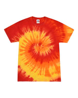 Colortone Unisex Multi-Color Tie-Dyed T-Shirt. 1000 - Blaze