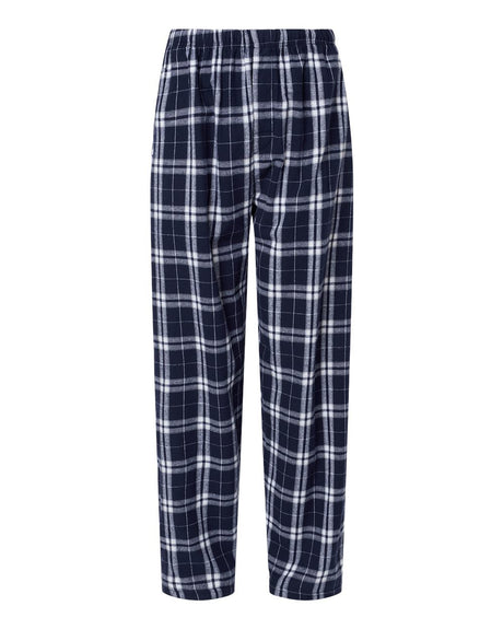 Boxercraft Men's Harley Flannel Pants. BM6624 - Navy/ Silver Plaid