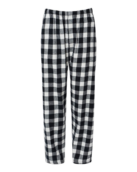 Boxercraft Men's Harley Flannel Pants. BM6624 - Black/ White Buffalo Plaid