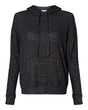 Boxercraft Women's Cuddle Fleece Hooded Sweatshirt. BW1501 - Black Heather