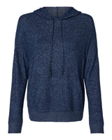Boxercraft Women's Cuddle Fleece Hooded Sweatshirt. BW1501 - Navy Heather